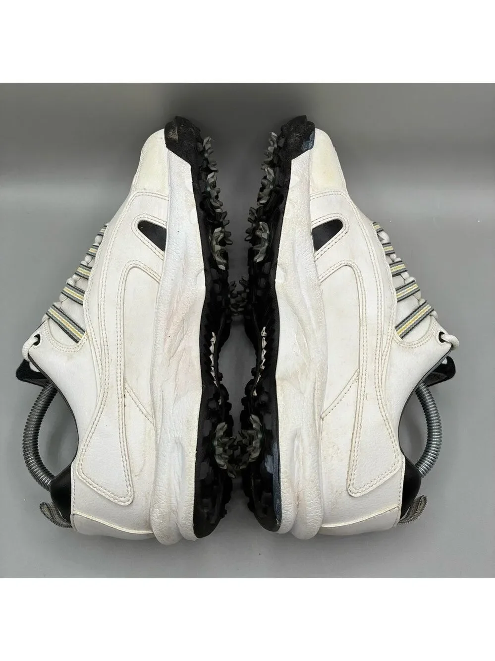 FootJoy GreenJoy Spike Golf Shoes Men’s 8.5 M White Leather Lace Up Sneakers